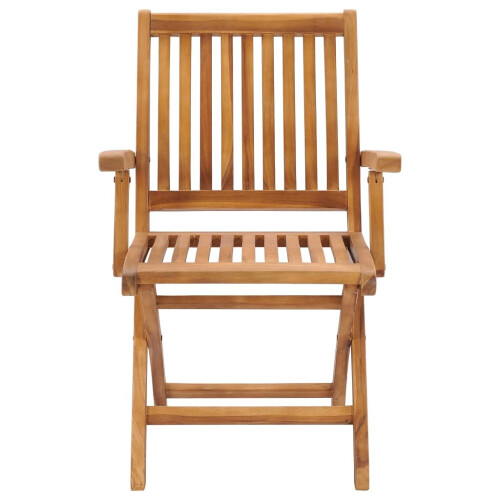 VidaXL Folding Garden Chairs 2 pcs Solid Teak Wood 2