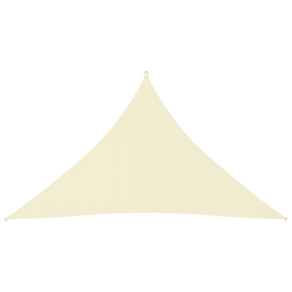 Sunshade Sail Oxford Fabric Triangular 3x3x4.24 m Cream