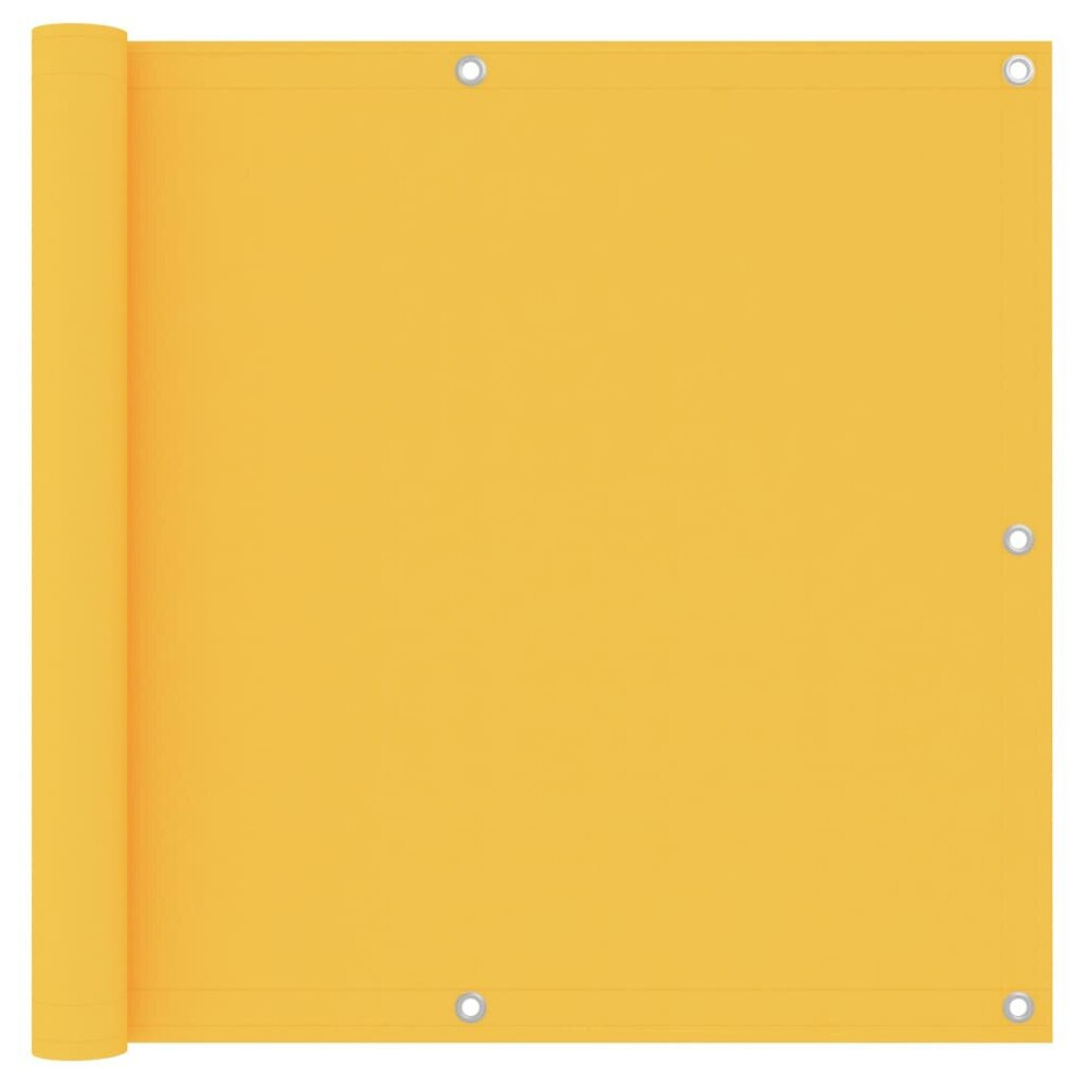 Vidaxl Balcony Screen Yellow 90X400 Cm Oxford Fabric Outdoor Privacy Fence
