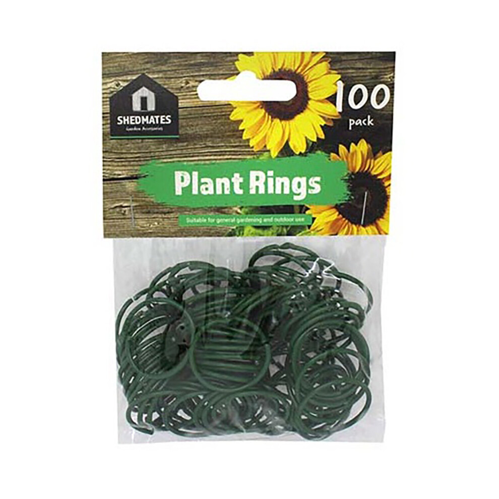 Plastic Coated Wire Garden Flexible Twisty Plant Ring Supports - 25mm Diameter
