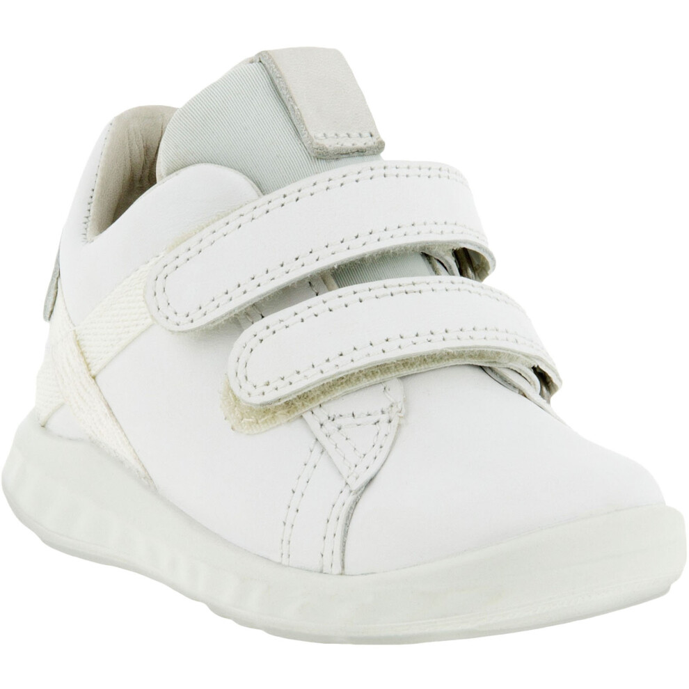 (5.5K (22EU) UK, White) ECCO Infants Kids SP.1 Hook & Loop Leather Trainers Sneakers Shoes - White