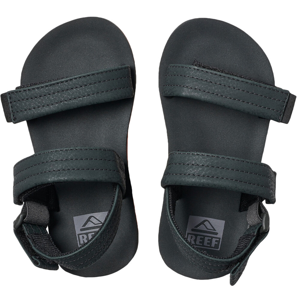 Reef (2K-3K Uk, Black) Kids Little Ahi Convertible Summer Holiday Sandals Flip Flops - Black