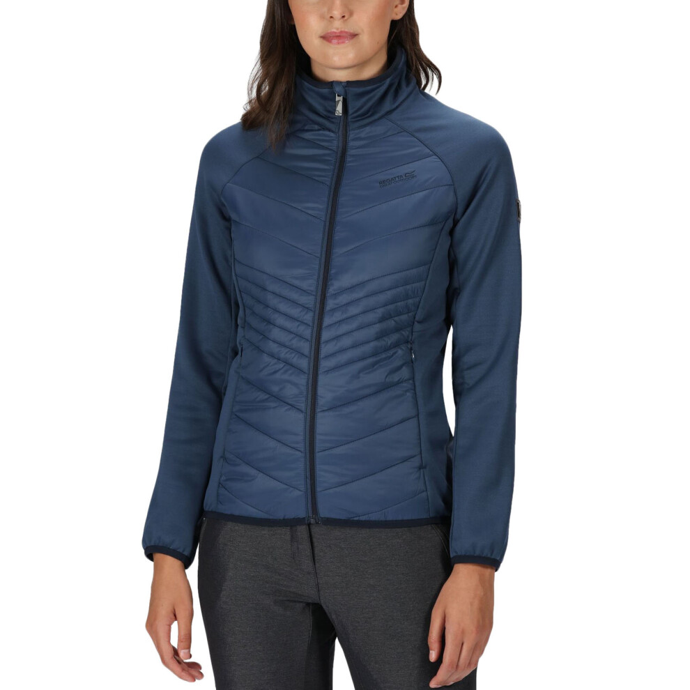 (8 UK, Denim) Regatta Womens Clumber Hybrid Lightweight Insulated Walking Jacket - Denim