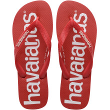 (11/12 UK, Ruby Red) Havaianas Top Logomania Mens Flip Flops