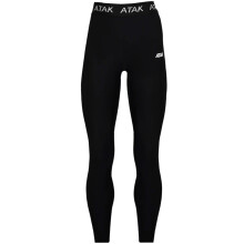 (8, Black) ATAK Womens Thermal Sports Active Base Layer Compression Tights Bottoms - Black