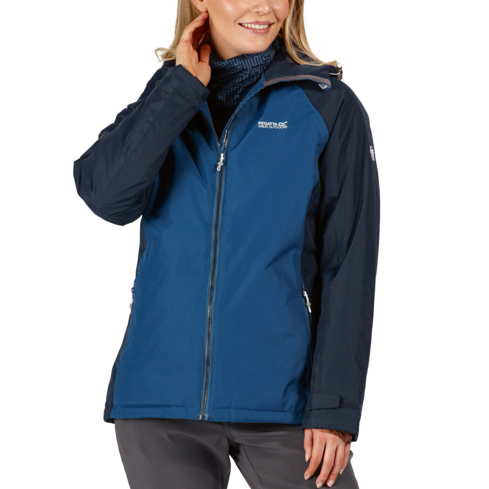 (12, Blue) Regatta Womens Voltera Protect Waterproof Insulated Heated Walking Jacket