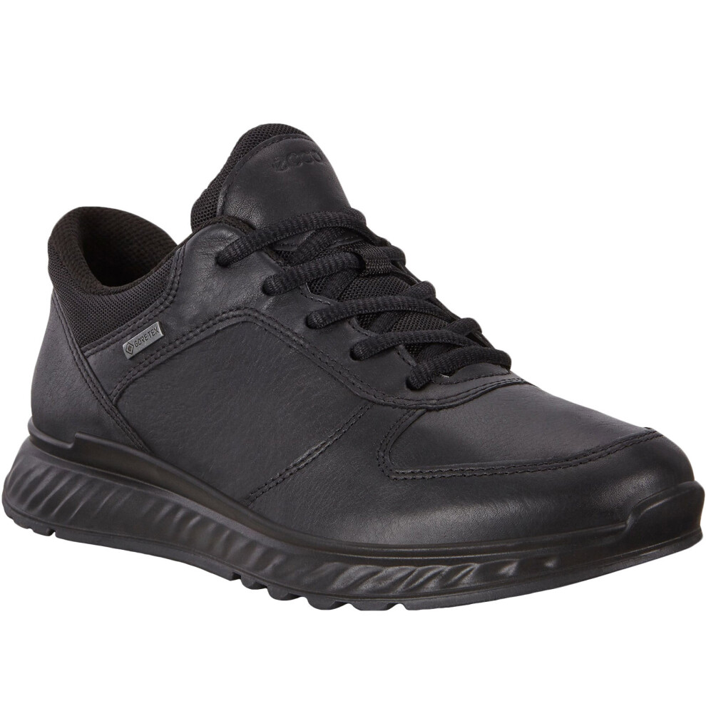 (4.5 UK (37EU), Black) Ecco Womens Exostride Low Gore-Tex Leather Walking Hiking Shoes Trainers - Black