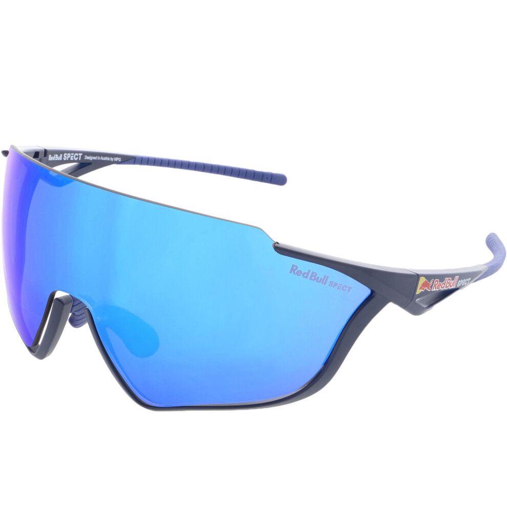 (One Size, Matte Blue) Red Bull SPECT Unisex Pace Smoked Mirror Lense Active Sports Sunglasses