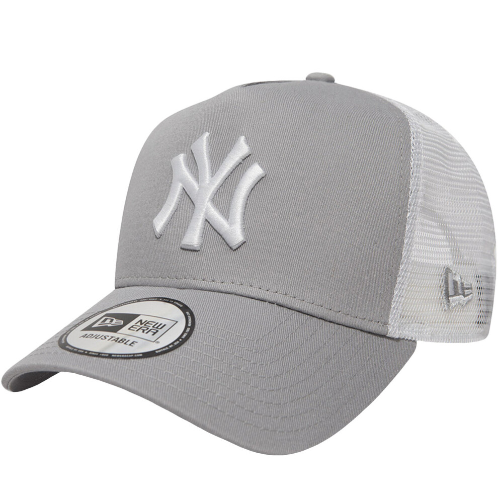 New Era Mens New York NY Yankees 9FORTY MLB Adjustable Baseball Cap Hat - Grey