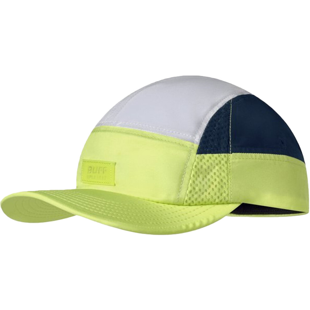 Buff Adults Domus 5 Panel Outdoor Running Baseball Cap Hat - Lime - LXL