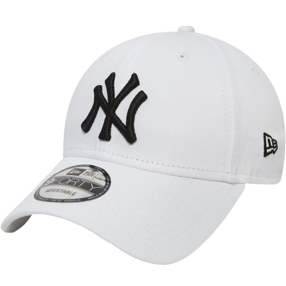 New Era 9Forty New York Ny Yankees Mlb Essential Adjustable Baseball Cap - White
