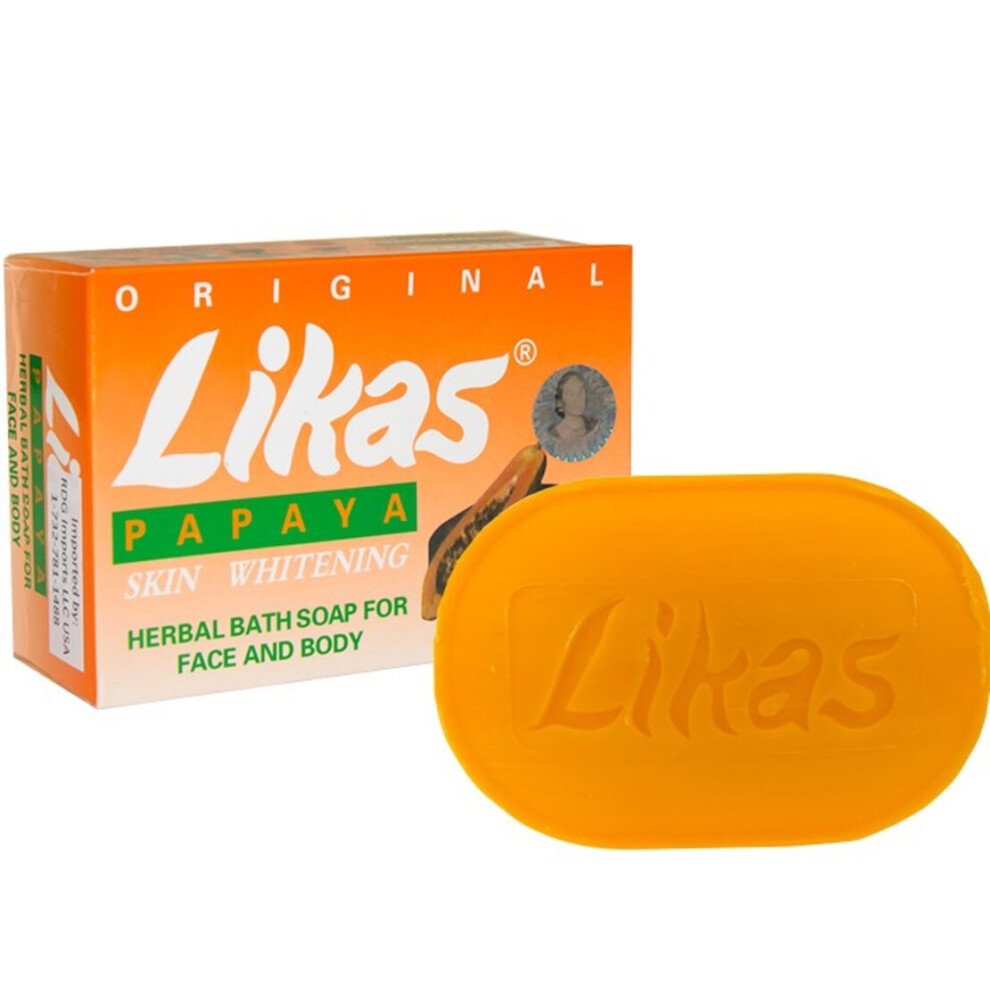 Likas Papaya Skin Whitening Herbal Bath Soap For Face And Body 135G