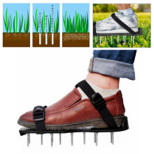 29 x 13cm Spikes Pair Lawn Garden Grass Aerator Aerating Sandals Shoes