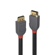 DisplayPort 1.2-kabel - LINDY - Anthra Line - 10m - UHD-resoluties tot 4K - Vergulde connector