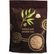 Outback Organics Gold Peel-Able Wax 800g - Low-Melt, Vegan-Friendly, Gentle for Sensitive Areas, Suitable for All Hair Types