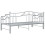 VidaXL vidaXL Pull-out Sofa Bed Frame Grey Metal for Day Sleeping Sleepover Guest 7