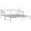 VidaXL vidaXL Pull-out Sofa Bed Frame Grey Metal for Day Sleeping Sleepover Guest 4