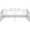VidaXL vidaXL Pull-out Sofa Bed Frame Grey Metal for Day Sleeping Sleepover Guest 5
