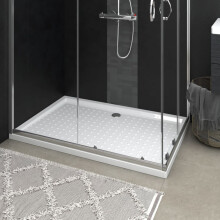 vidaXL Shower Base Tray with Dots White 80x120x4 cm ABS Bath Receptor Bathroom