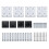 VidaXL vidaXL Zaunelement Set WPC 699x105 cm Schwarz 9