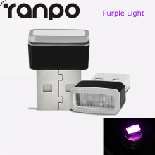 (Purple) Mini Flexible USB LED Light Interior Car Strip Neon Car Atmosphere Lamp