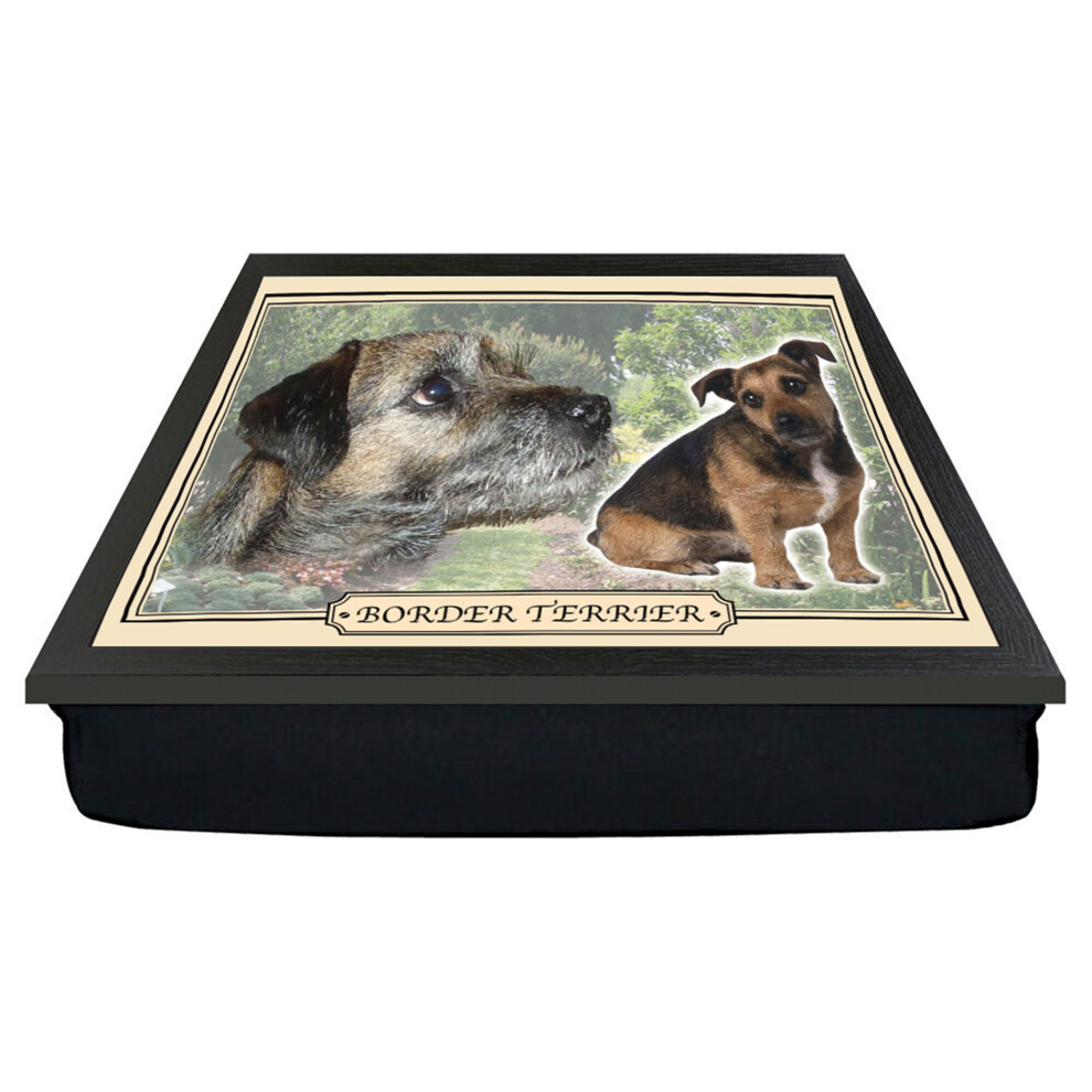 Border Terrier Dog Breed Cushion Lap Tray Gift