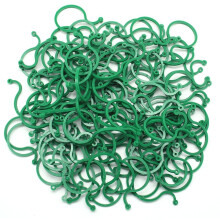 Hysagtek 100 Pcs Garden Plant Support Clips Vegetables Tomato Vine Flower Clips Plant Locks for Securing Plants