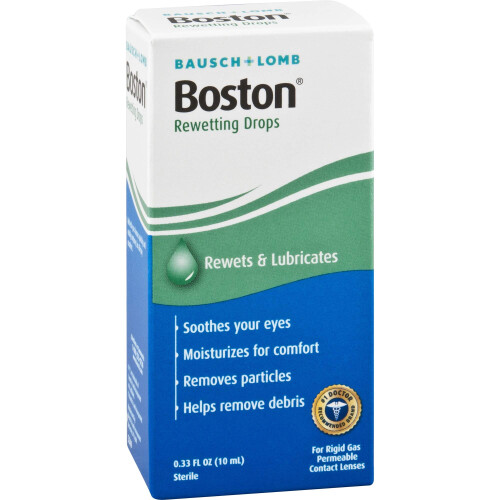 Contact Lens Solution by Boston, Rewetting Solution for Gas Permeable