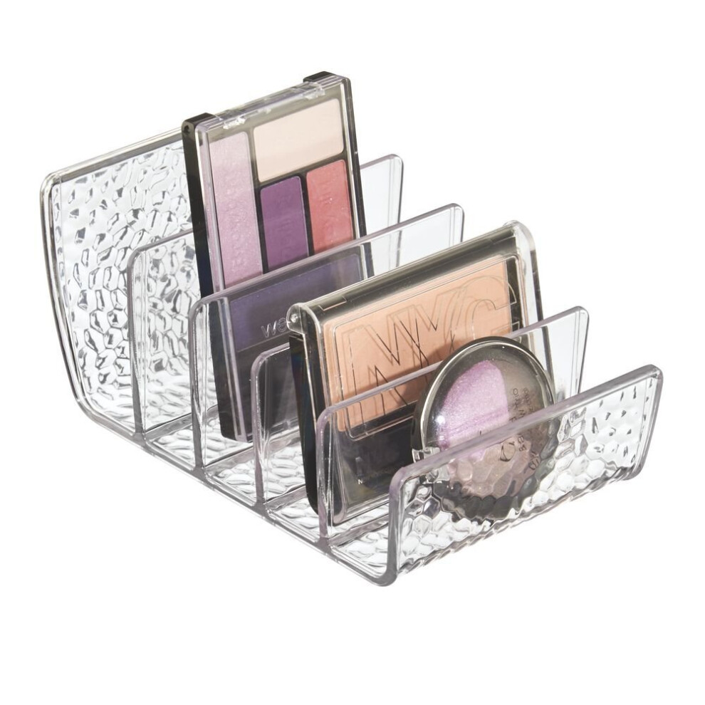 iDesign Rain Vertical Textured Plastic Palette Organizer for Storage of Cosmetics, Makeup, and Accessories on Vanity, Countertop, or Cabinet, 9.25" x