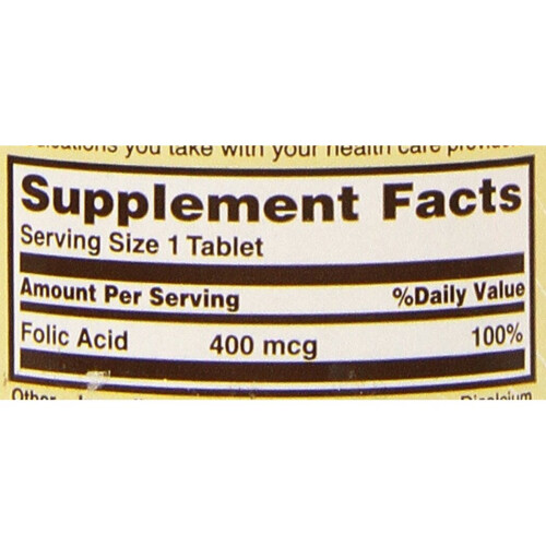 Sundown Folic Acid 400 Mcg, 350 Count 1