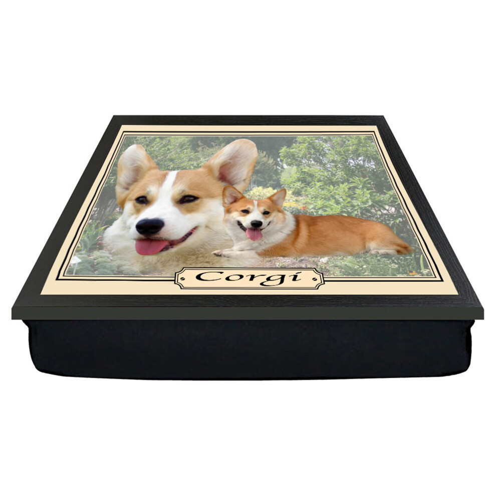 Corgi Dog Breed Cushion Lap Tray Gift