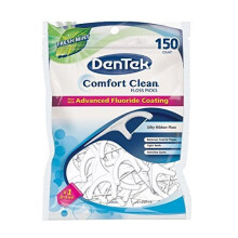 DenTek Comfort Clean Floss Picks Fresh Mint, 150 Count – Silky Floss for Gentle Gum Care