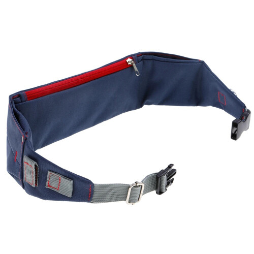 Dog Walking Training Belt Navy & Red 2