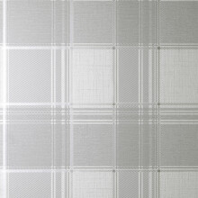 Larson Check Wallpaper Fine Décor Tartan Textured Vinyl Metallic Grey Silver