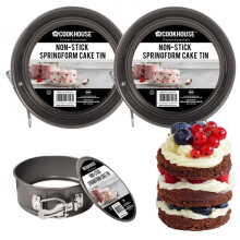 Mini Cake Tin Non-Stick Springform With Loose Base 12,5 cm Cheesecake Tin Pack Of 2