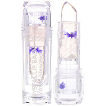 Blossom Crystal Lip Balm - Color-Changing Purple, Infused with Real Flowers, 3 g