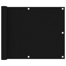 vidaXL Balkon-Sichtschutz Schwarz 75x400 cm Oxford-Gewebe