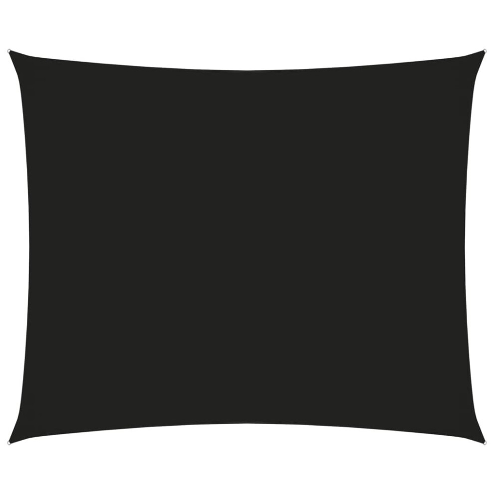 Vidaxl Sunshade Sail Oxford Fabric Rectangular 3X4 M Black Sunscreen Patio