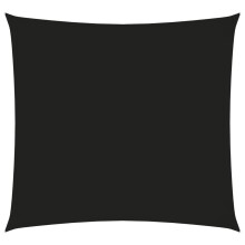vidaXL Sunshade Sail Oxford Fabric Square 2x2 m Black UV-Proof Waterproof Patio Shade with Stainless Steel Fasteners 135740