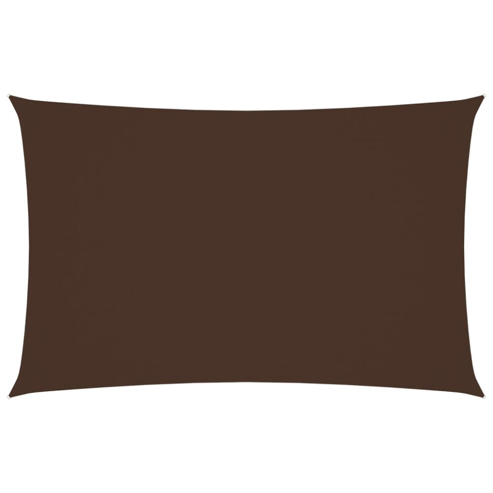 Vidaxl Sunshade Sail Oxford Fabric Rectangular 2.5X5 M Brown Sunscreen Canopy
