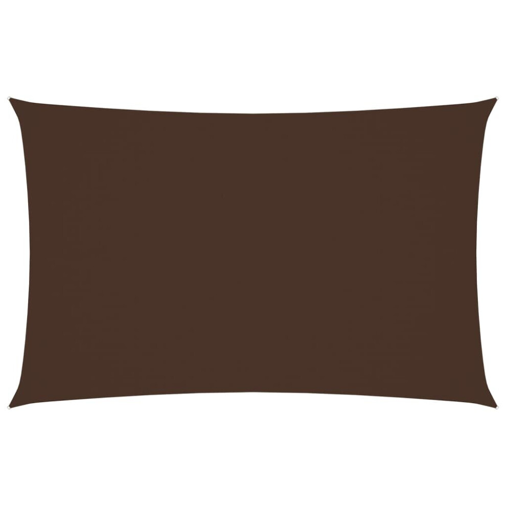 vidaXL Sunshade Sail Oxford Fabric Rectangular 2.5x5 m Brown Sunscreen Canopy