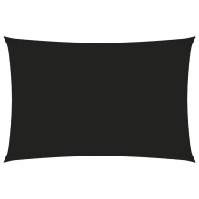 vidaXL Sonnensegel Oxford-Gewebe Rechteckig 4x6 m Schwarz