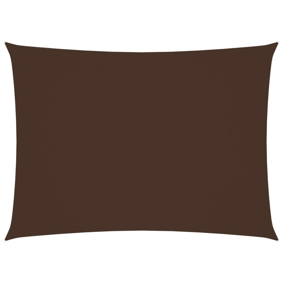 Vidaxl Sunshade Sail Oxford Fabric Rectangular 5X6 M Sunscreen Canopy Brown