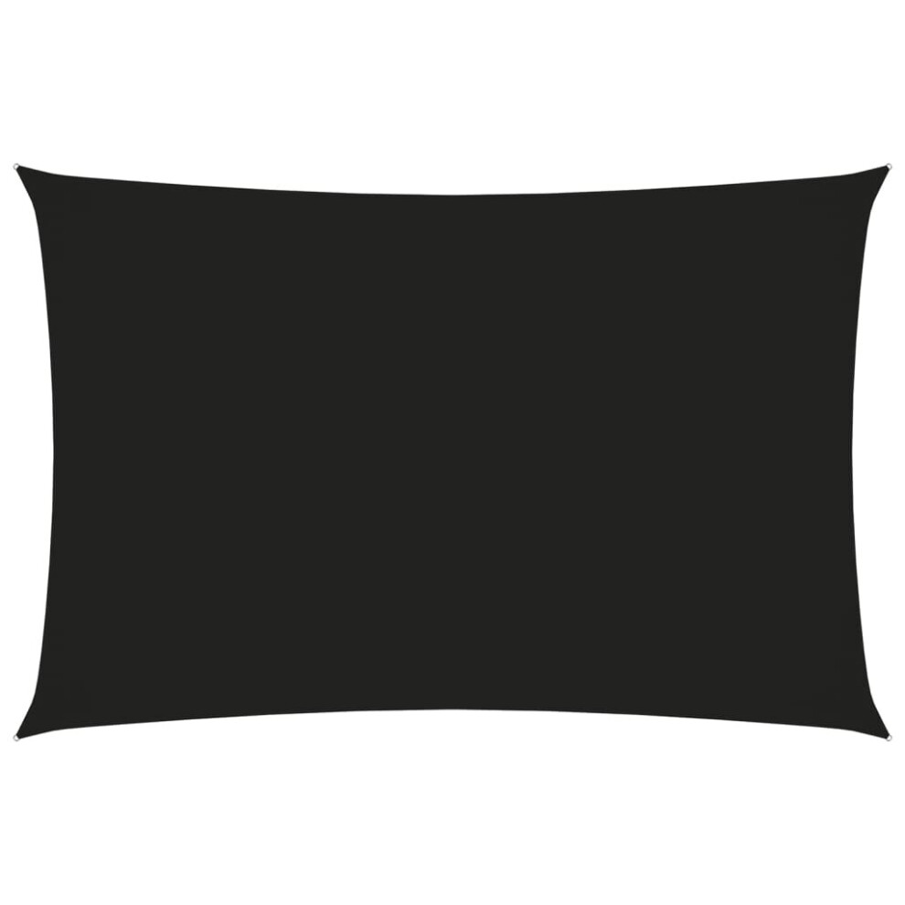 Vidaxl Sunshade Sail Oxford Fabric Rectangular 2.5X5 M Black Sunscreen Patio