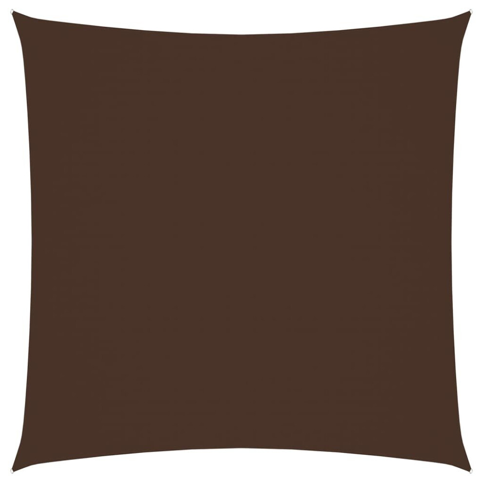 Vidaxl Sunshade Sail Oxford Fabric Square 4X4 M Patio Sunscreen Canopy Brown