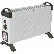Challenge Diamond 2kw Convector Heater With Timer - White - Refurbished