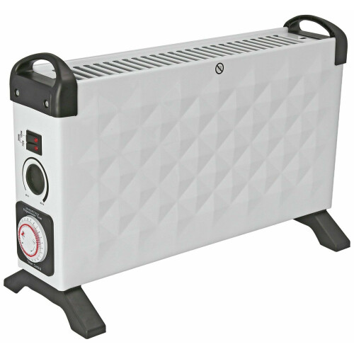 Refurbished Challenge Challenge Diamond 2kw Convector Heater With Timer - White