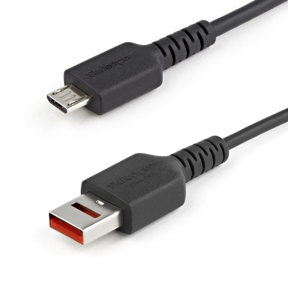 Startech.com 3Ft (1M) Secure Charging Cable Usb-A To Micro Usb Data Blocker Charge-Only Cable Power-Only Charger Cable For Phone/Tablet