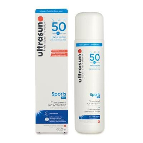 ultrasun Ultrasun Sports Gel Transparent Sun Protection SPF50 200ml