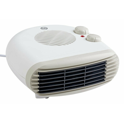 Refurbished Challenge Challenge 2kW Flat Fan Heater - White 2
